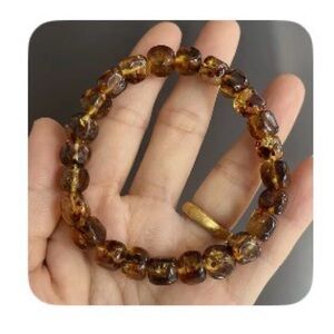 %100 Natural Amber Bracelet – Warmth, Energy, and Timeless Elegance